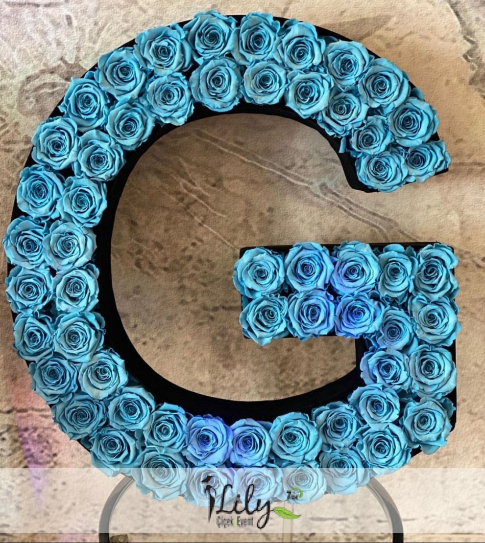 mavi güllerden baş harf 