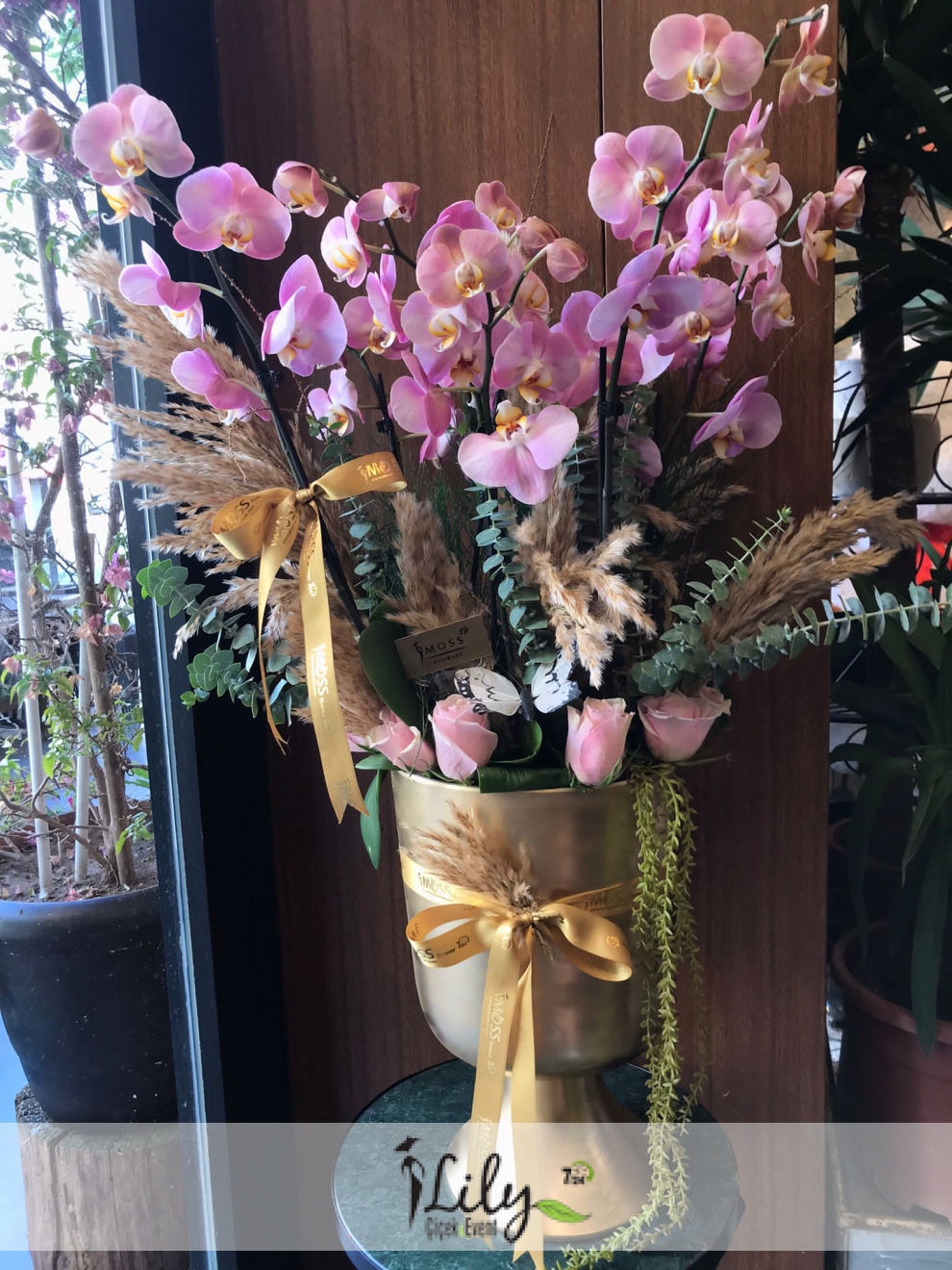 özel pembe orkide tasarımı